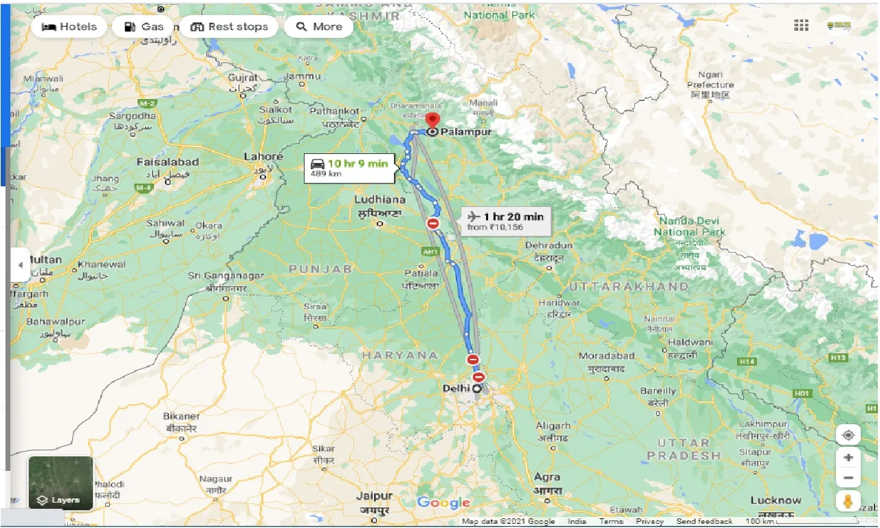 delhi-to-palampur-hp-round-trip