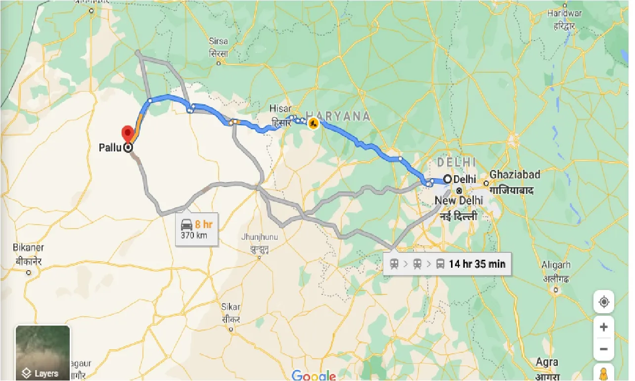 delhi-to-pallu-one-way