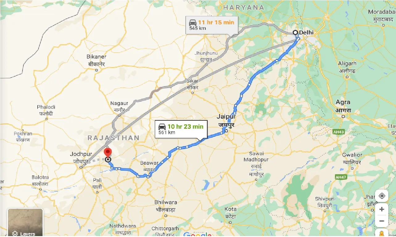 delhi-to-piparcity-one-way