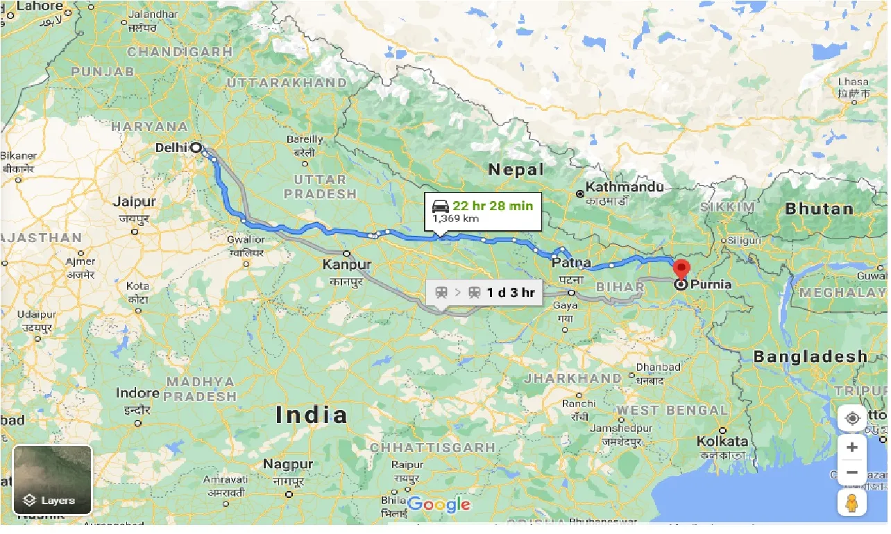 delhi-to-purnia-one-way