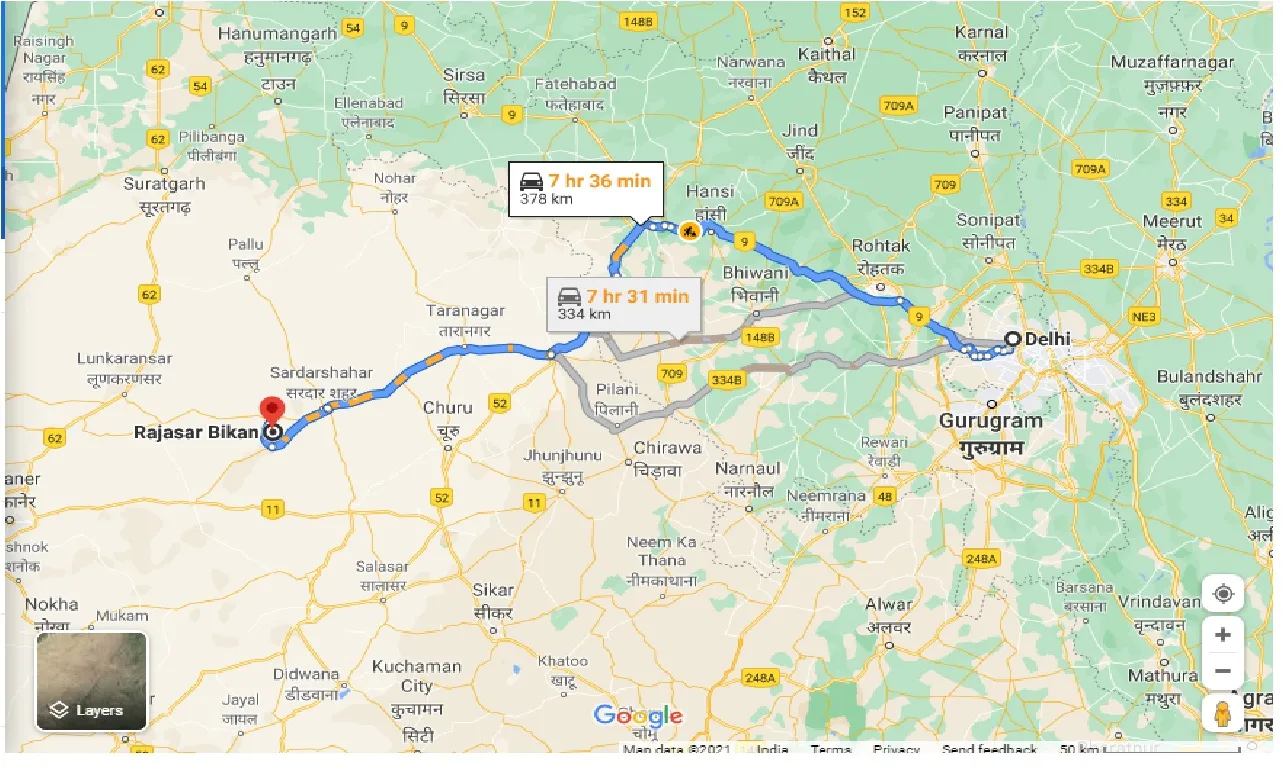 delhi-to-rajasar-bikan-one-way