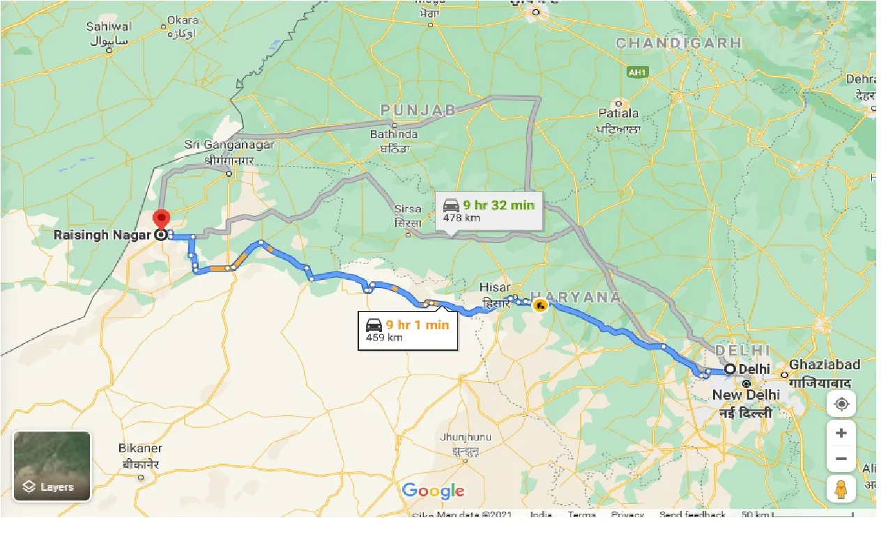 delhi-to-rajsingh-nagar-taxi