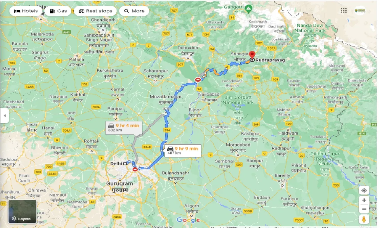 delhi-to-rudra-prayag-round-trip