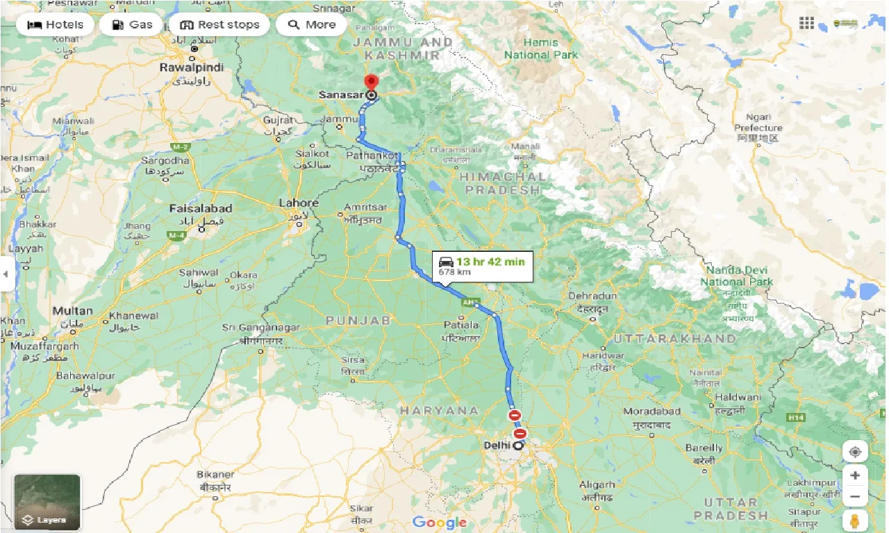 delhi-to-sanasar-round-trip