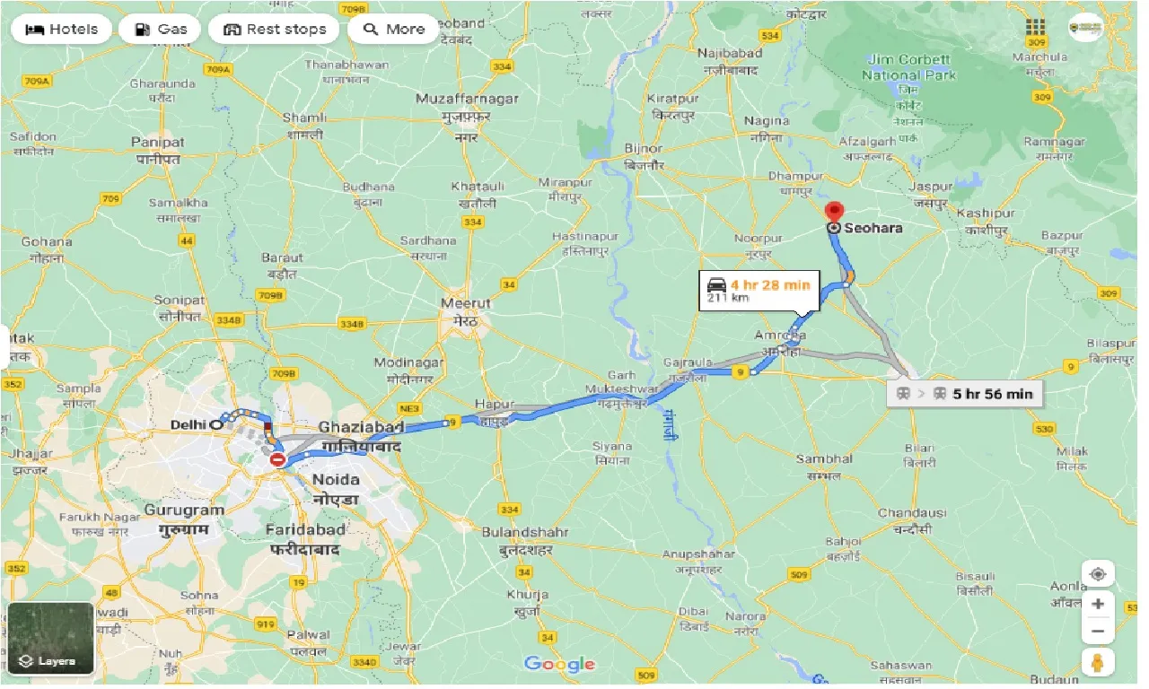 delhi-to-seohara-round-trip