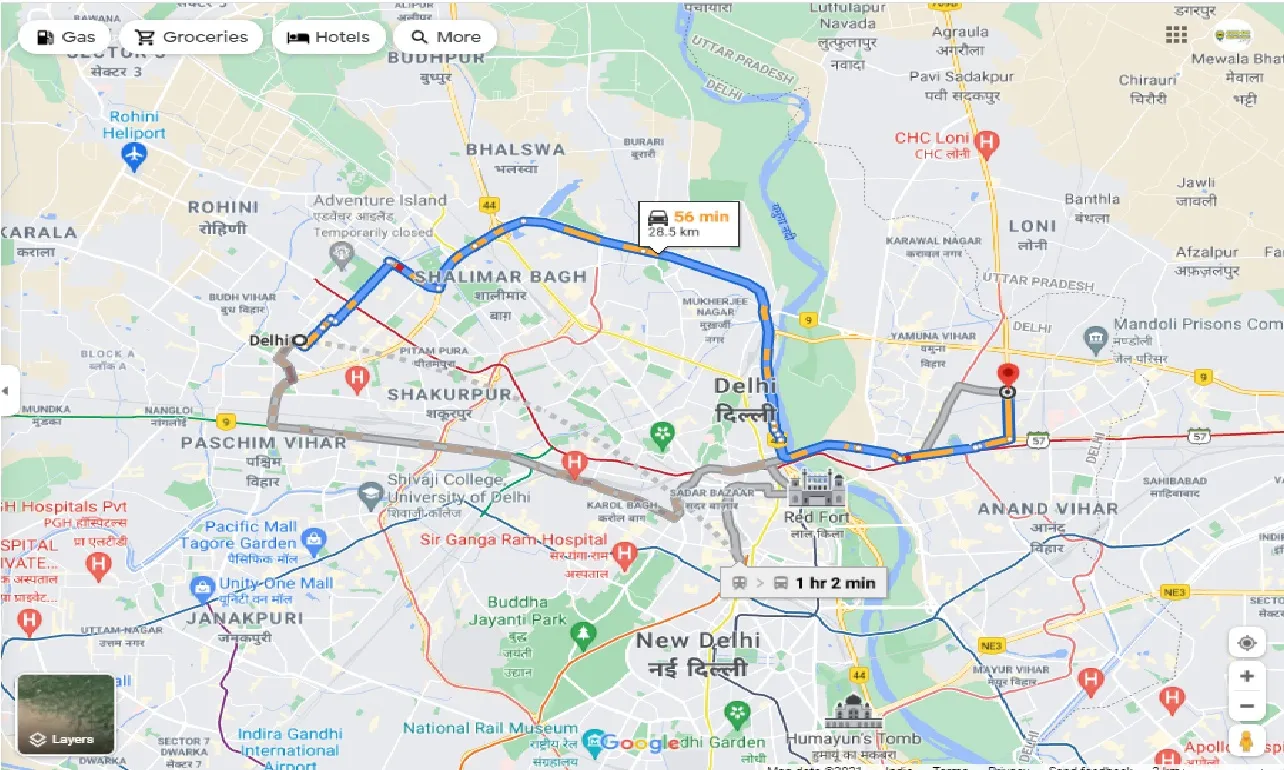 delhi-to-shahdara-one-way