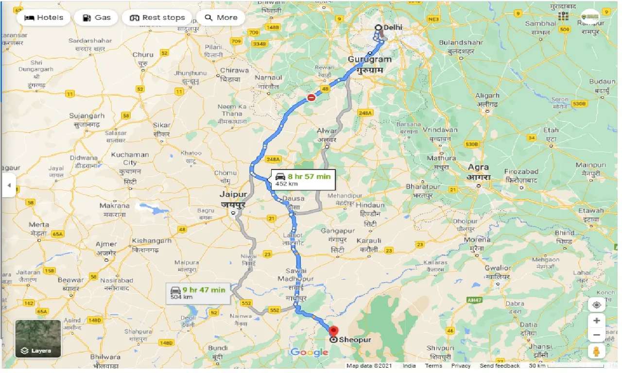 delhi-to-sheopur-round-trip