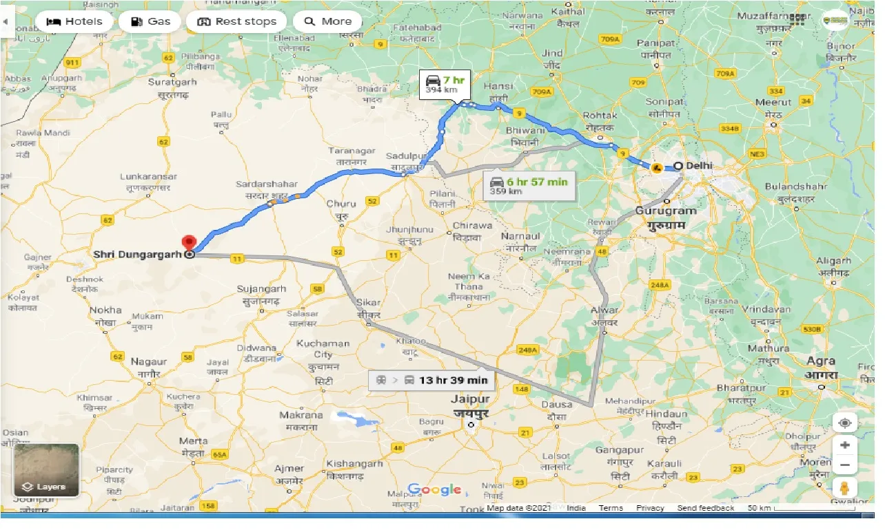 delhi-to-shri-dungargarh-round-trip