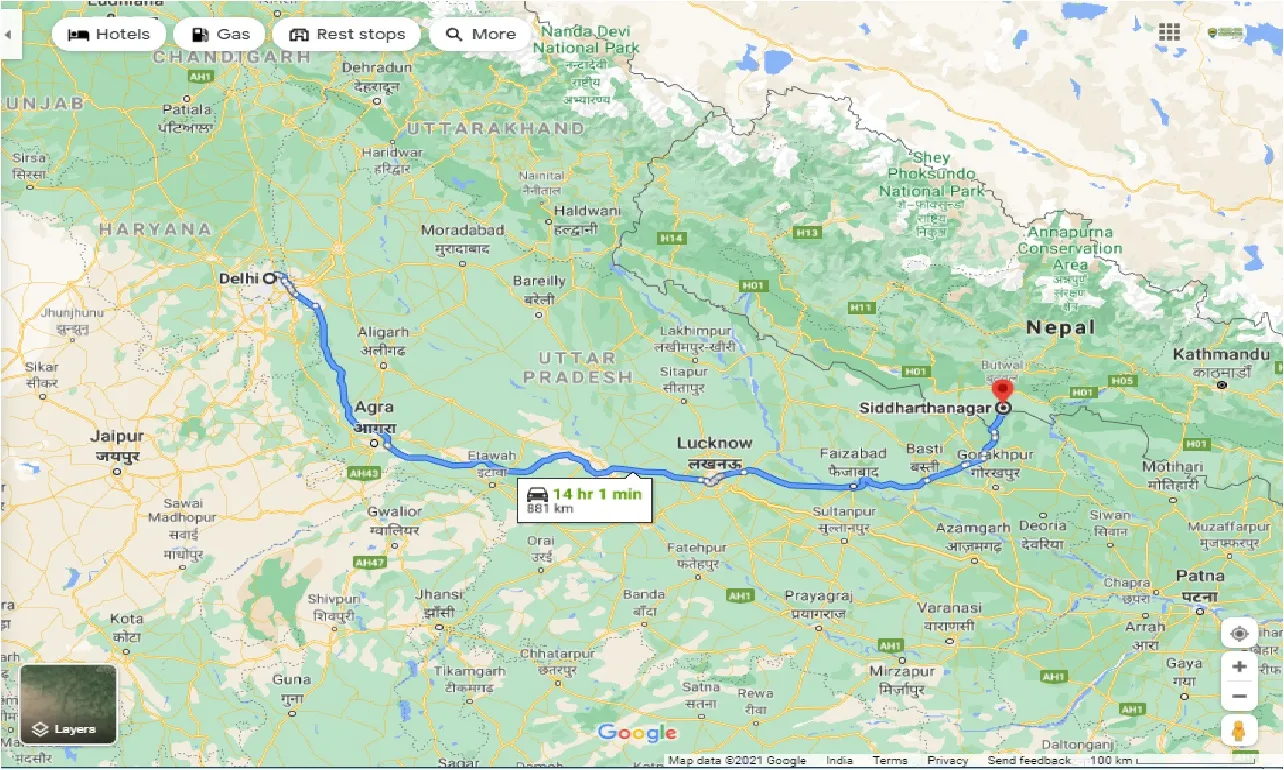 delhi-to-siddharthanagar-one-way
