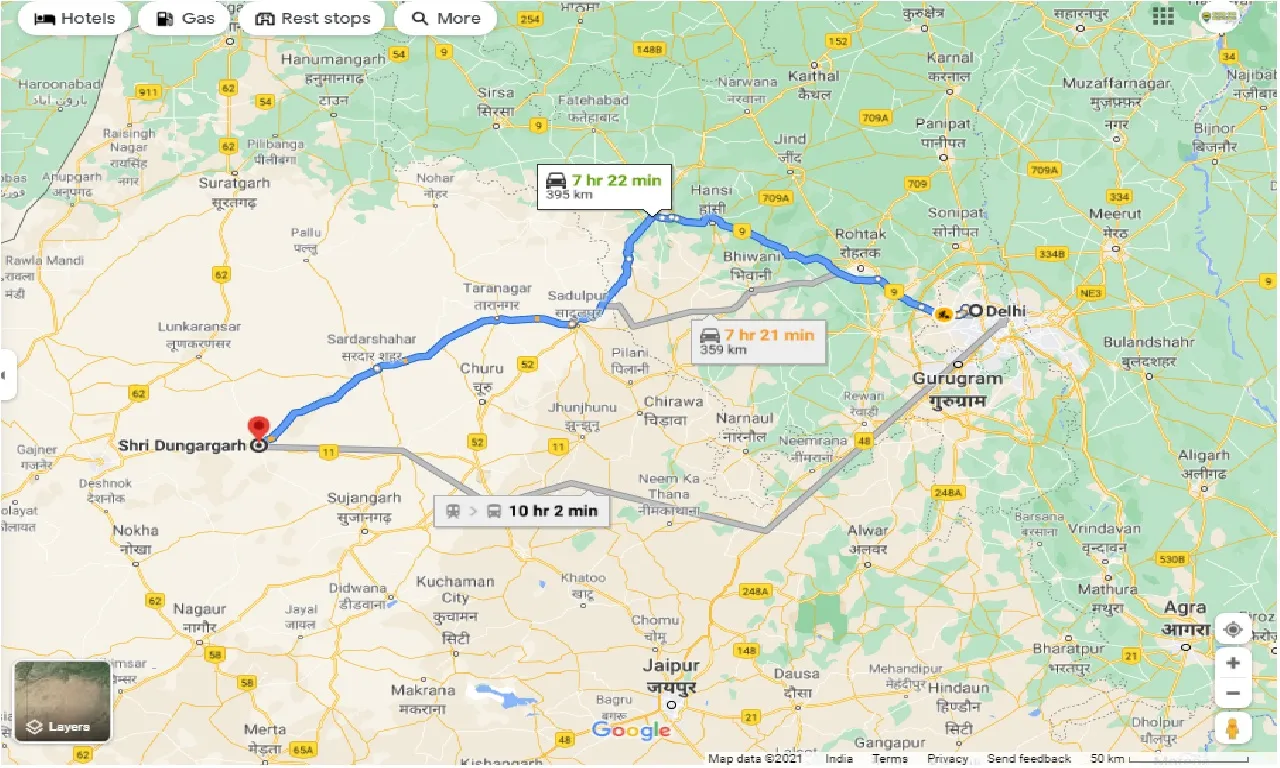 delhi-to-sridungargarh-one-way