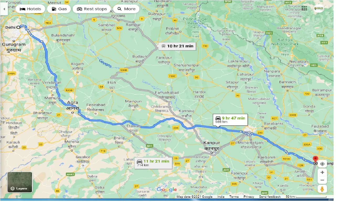 delhi-to-sultanpur-round-trip