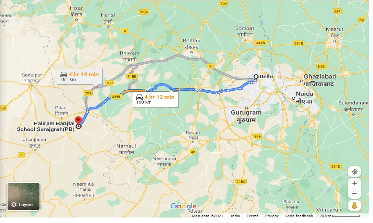 delhi-to-surajgrah-one-way