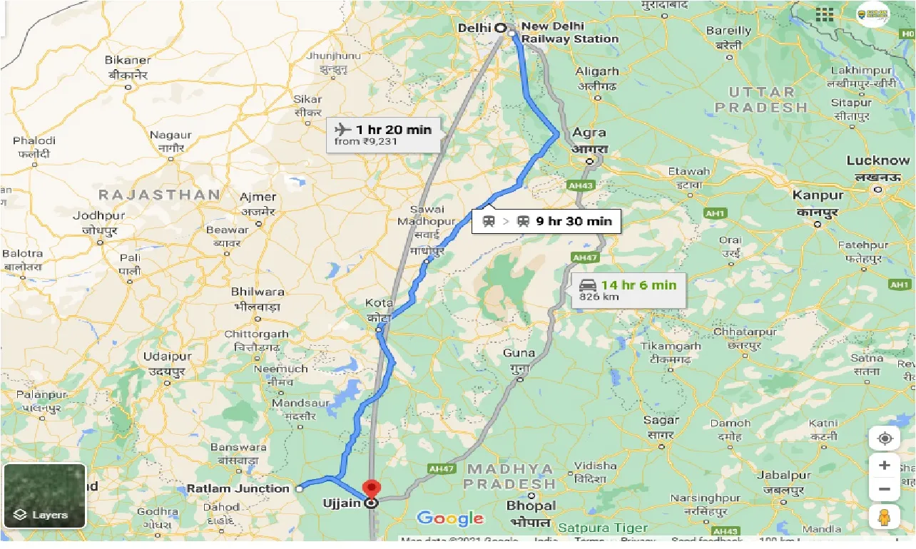 delhi-to-ujjain-taxi