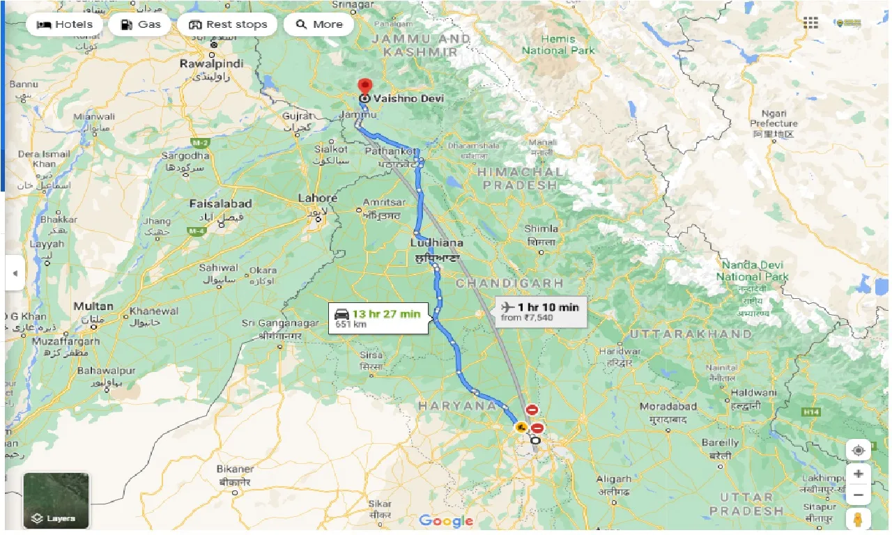 delhi-to-vaishno-devi-oe-way