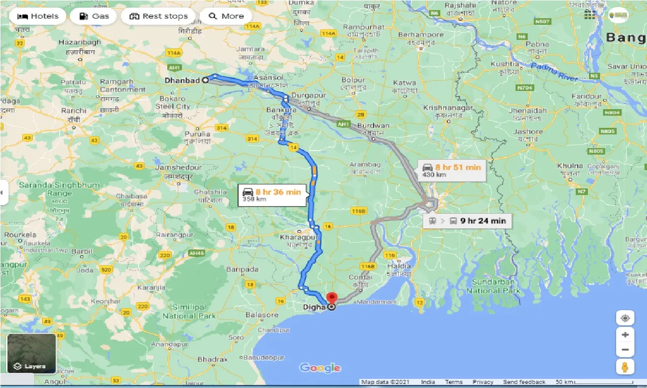 dhanbad-to-digha-round-trip