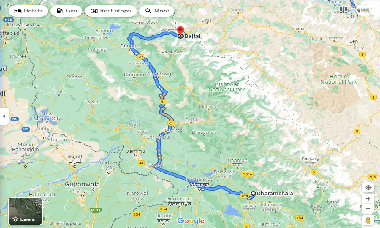 dharamshala-to-baltal-one-way