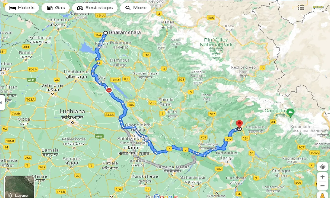 dharamshala-to-barkot-taxi