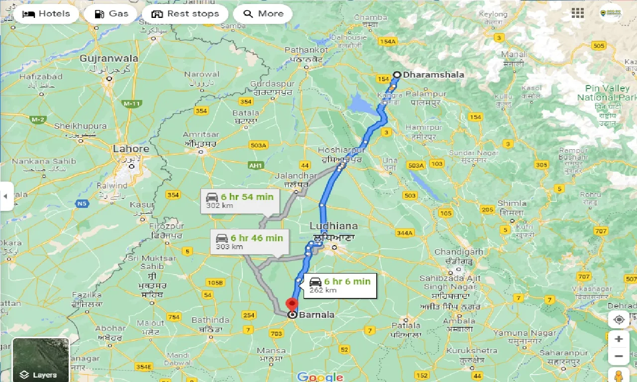 dharamshala-to-barnala-one-way