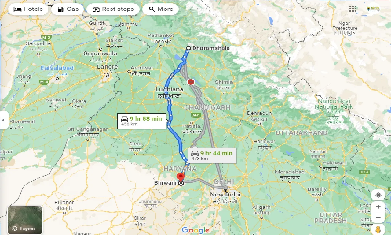 dharamshala-to-bhiwani-one-way