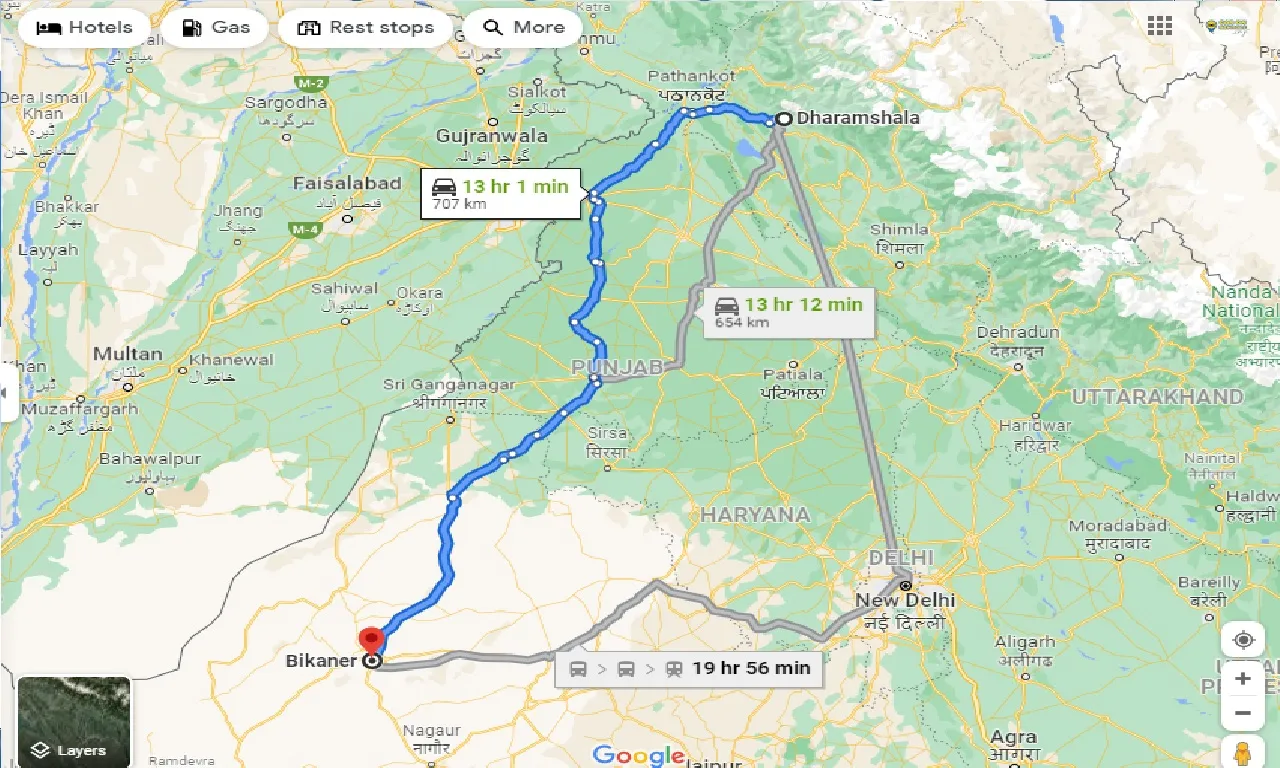 dharamshala-to-bikaner-one-way