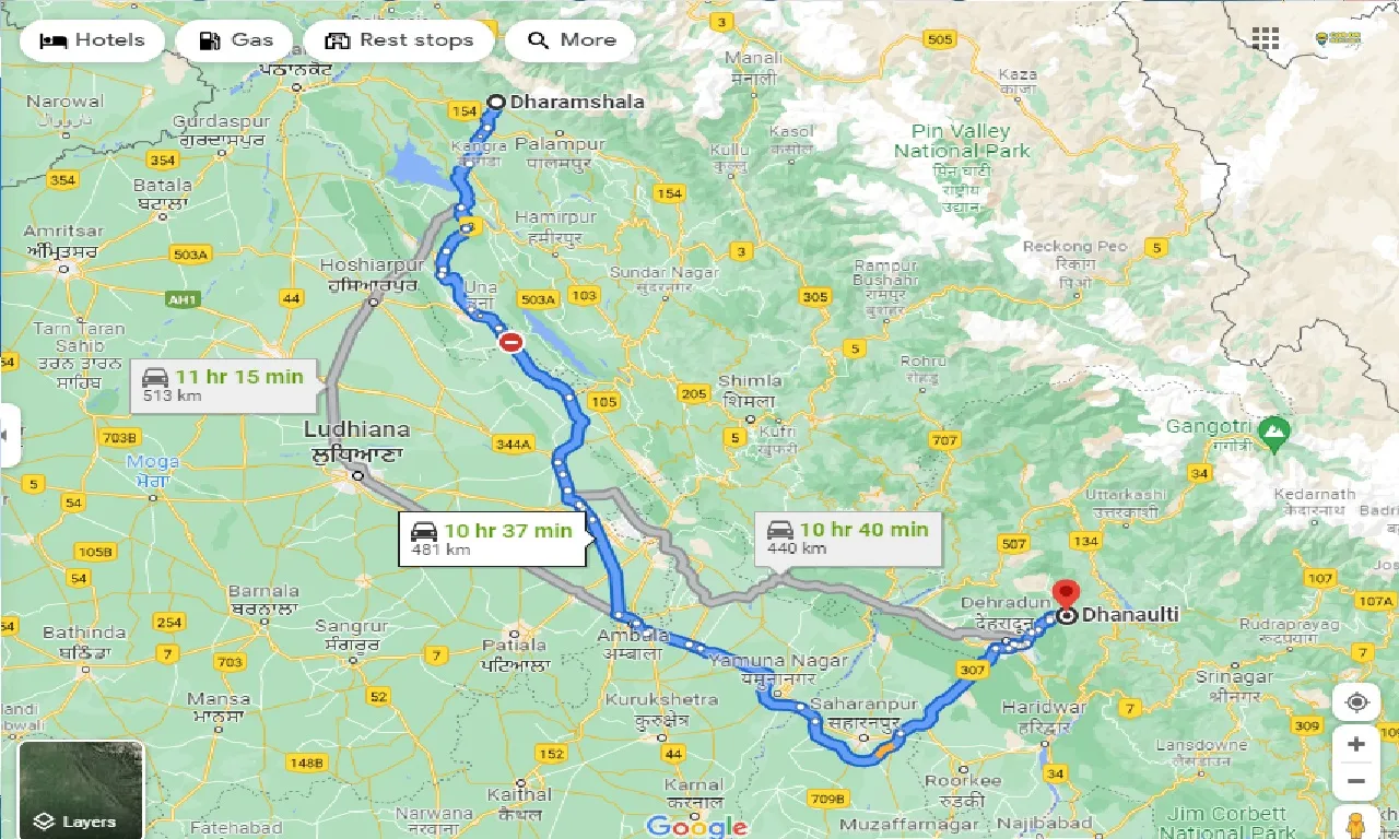 dharamshala-to-dhanaulti-taxi