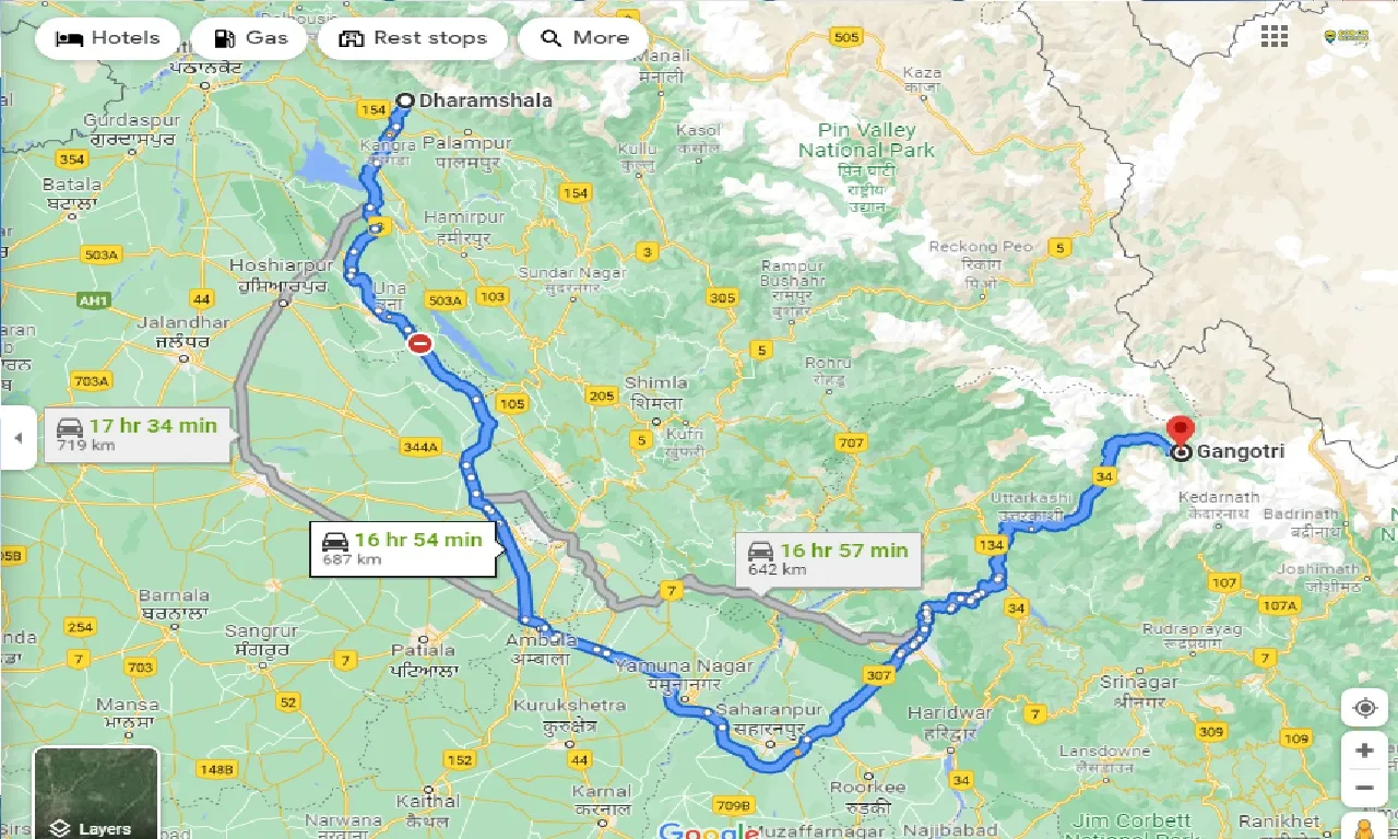 dharamshala-to-gangotri-one-way