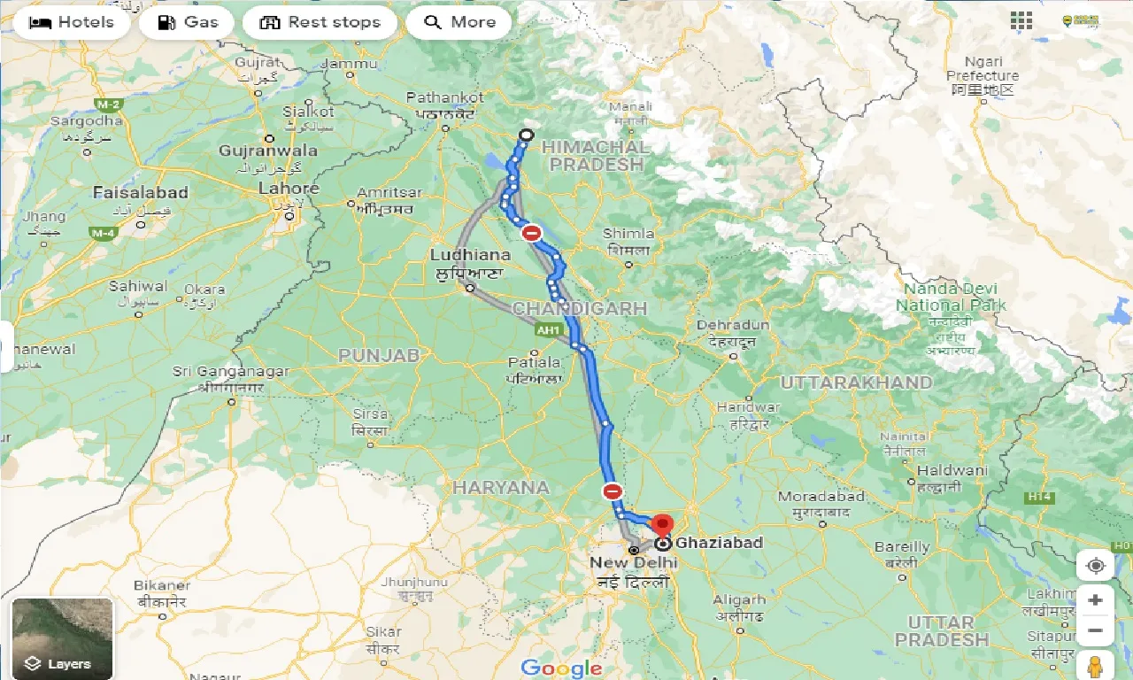 dharamshala-to-ghaziabad-one-way