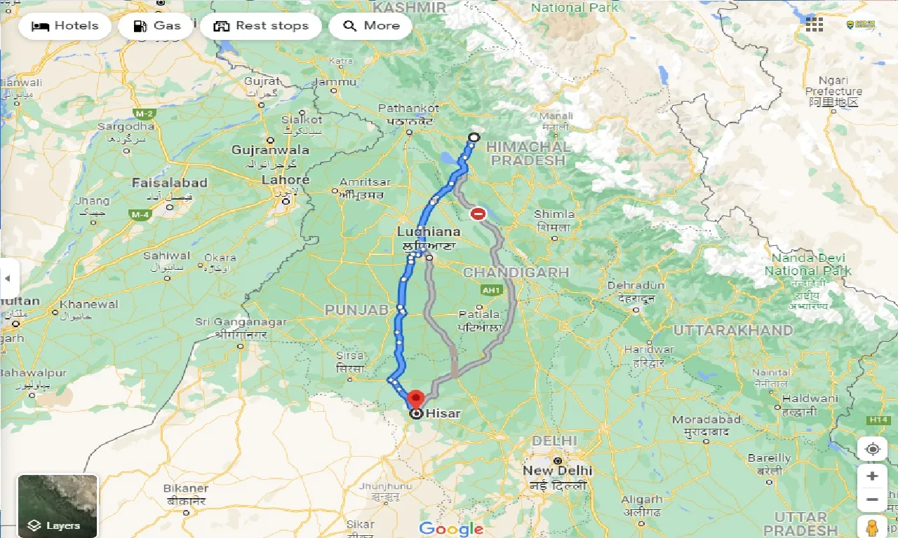 dharamshala-to-hisar-one-way