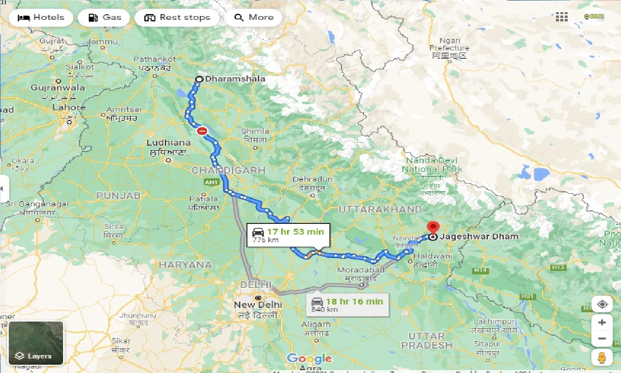 dharamshala-to-jageshwar-dham-one-way