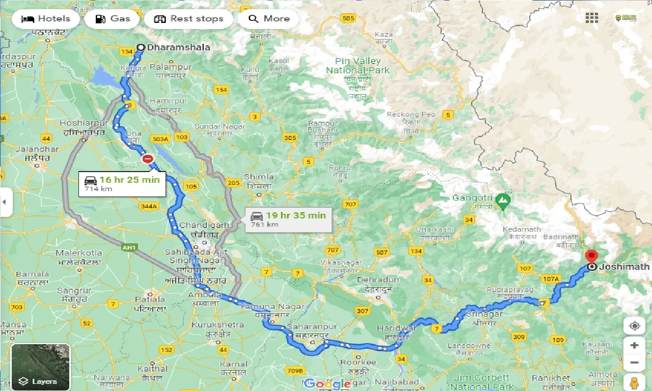 dharamshala-to-joshimath-one-way
