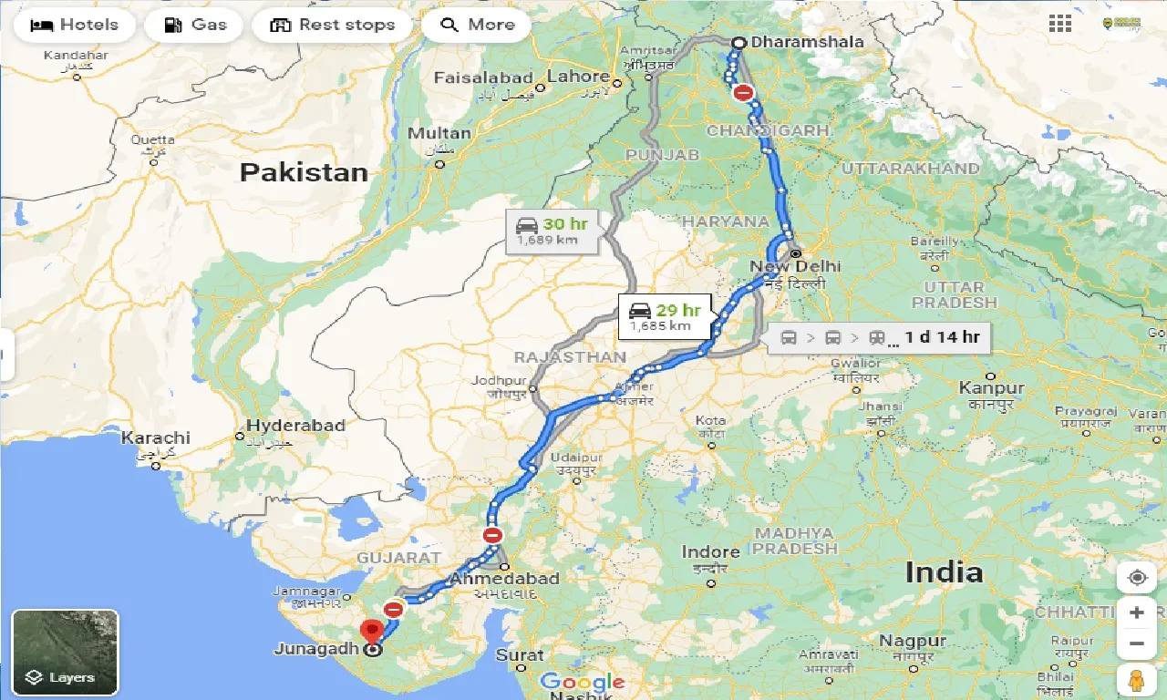 dharamshala-to-junagadh-taxi