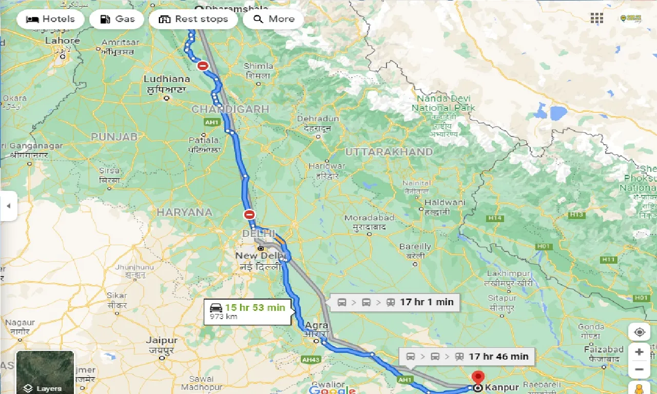 dharamshala-to-kanpur-one-way