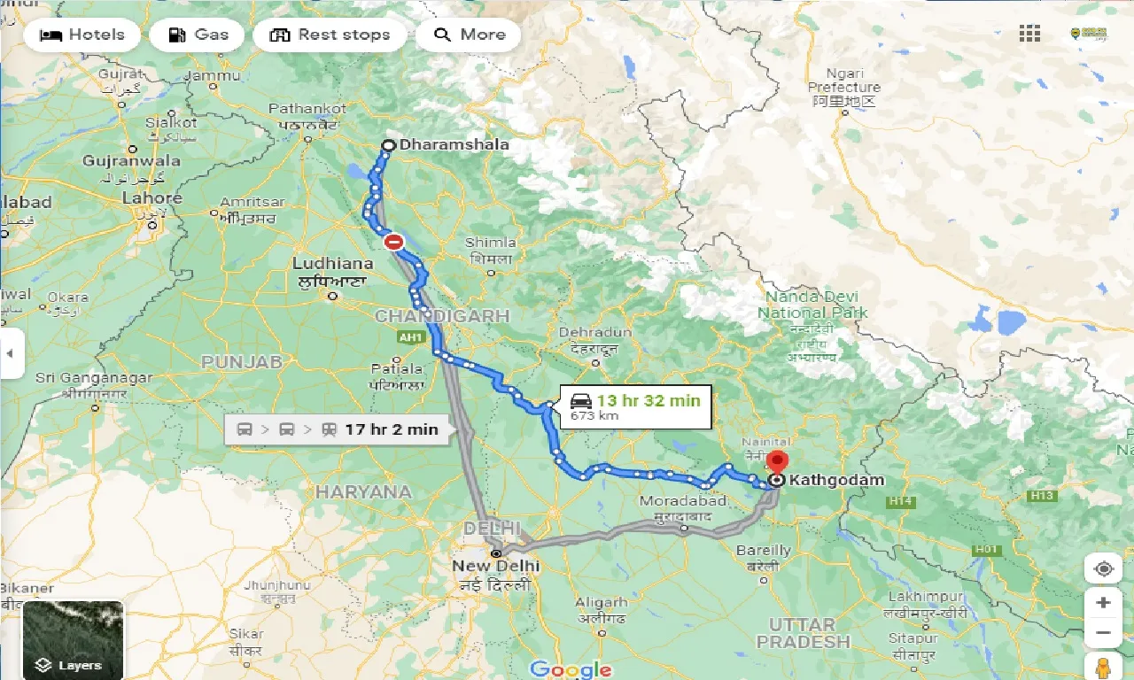 dharamshala-to-kathgodam-one-way