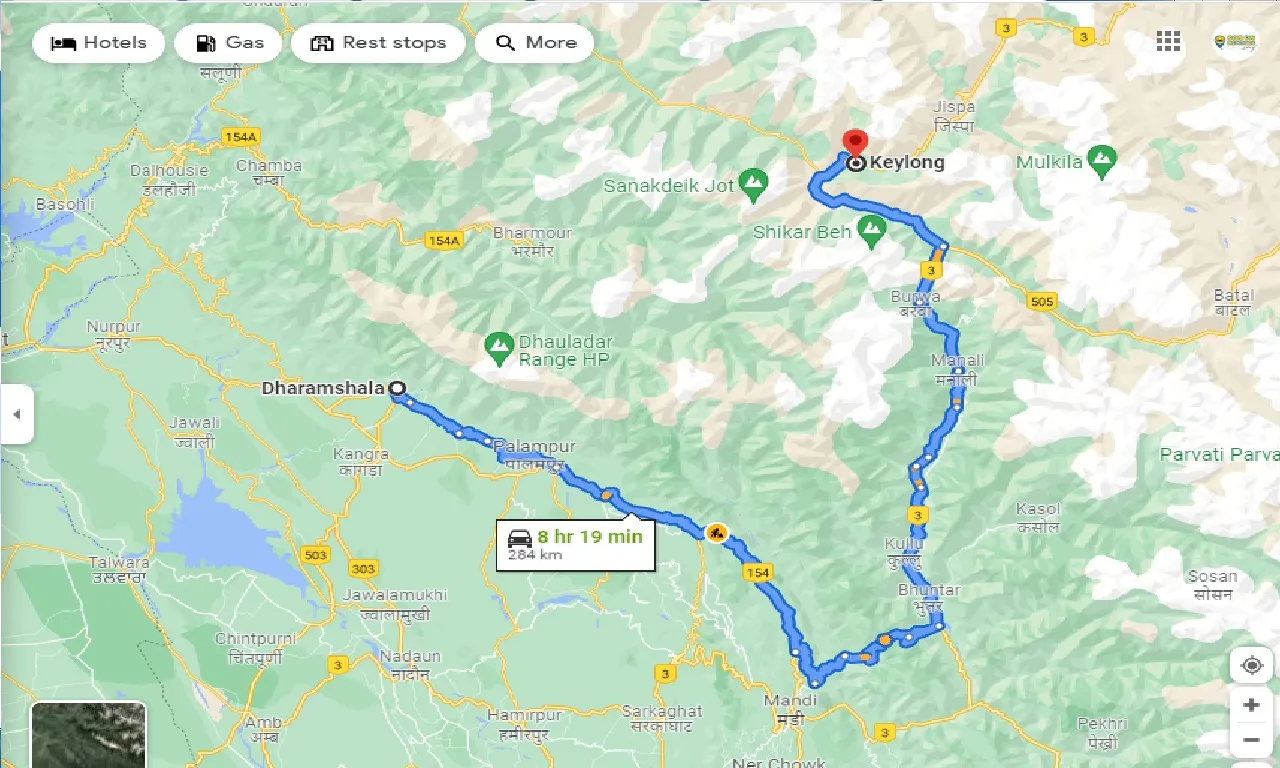 dharamshala-to-keylong-taxi