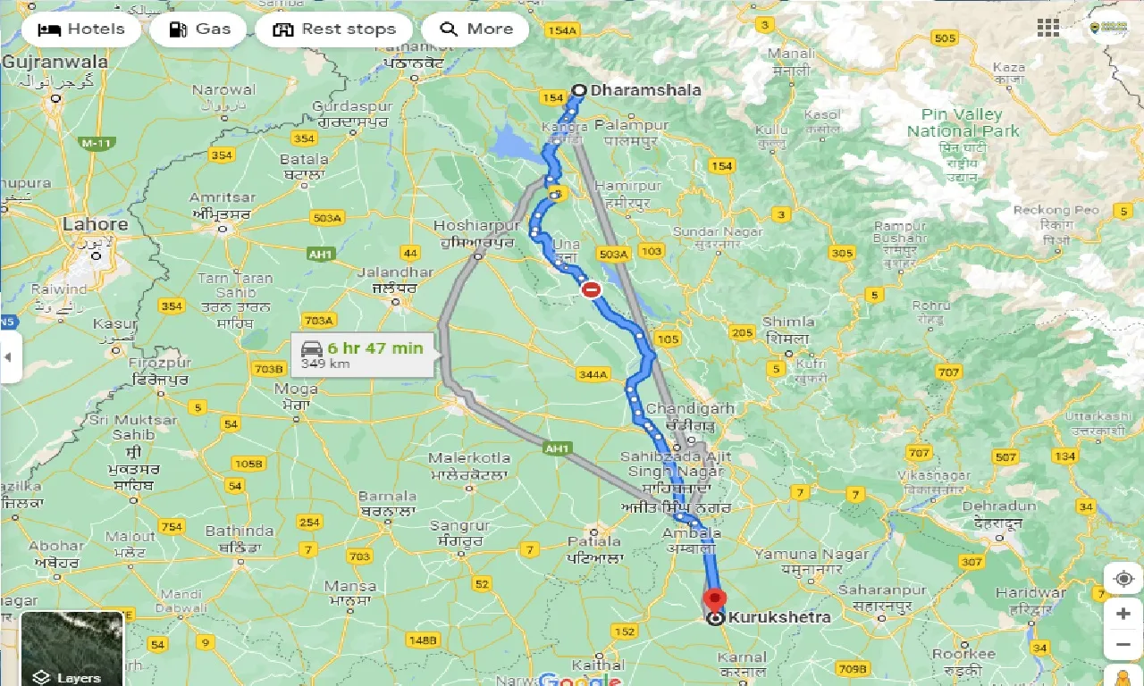 dharamshala-to-kurukshetra-one-way