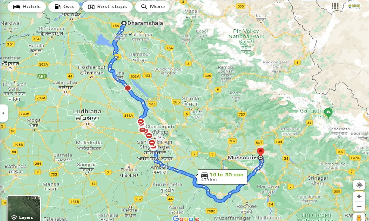 dharamshala-to-mussoorie-one-way