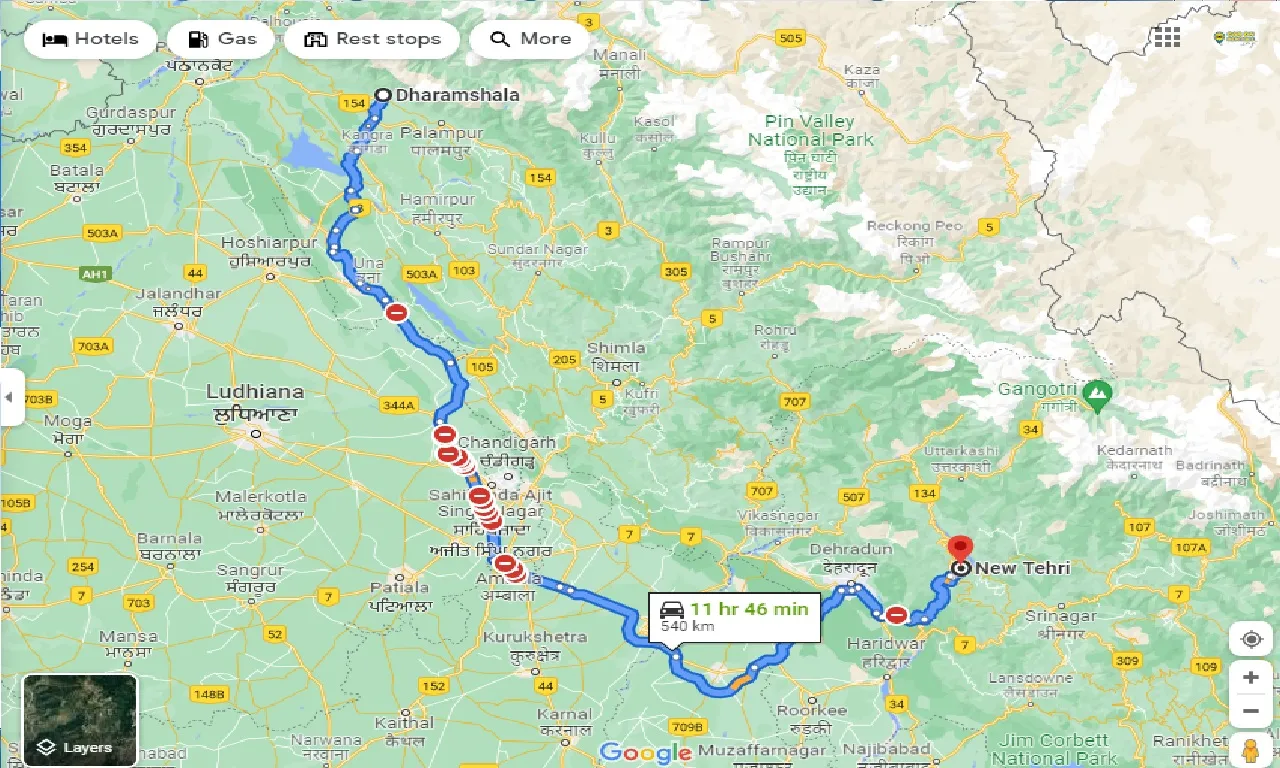 dharamshala-to-new-tehri-one-way