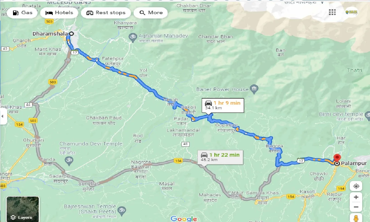 dharamshala-to-palampur-round-trip