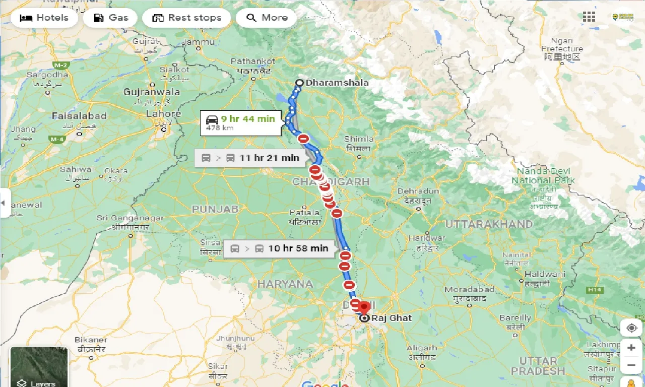 dharamshala-to-rajghat-taxi