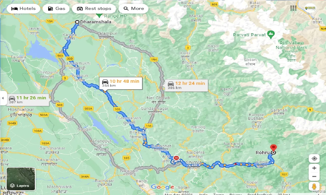 dharamshala-to-rohru-one-way