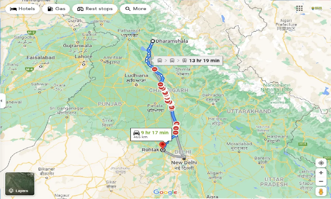 dharamshala-to-rohtak-one-way