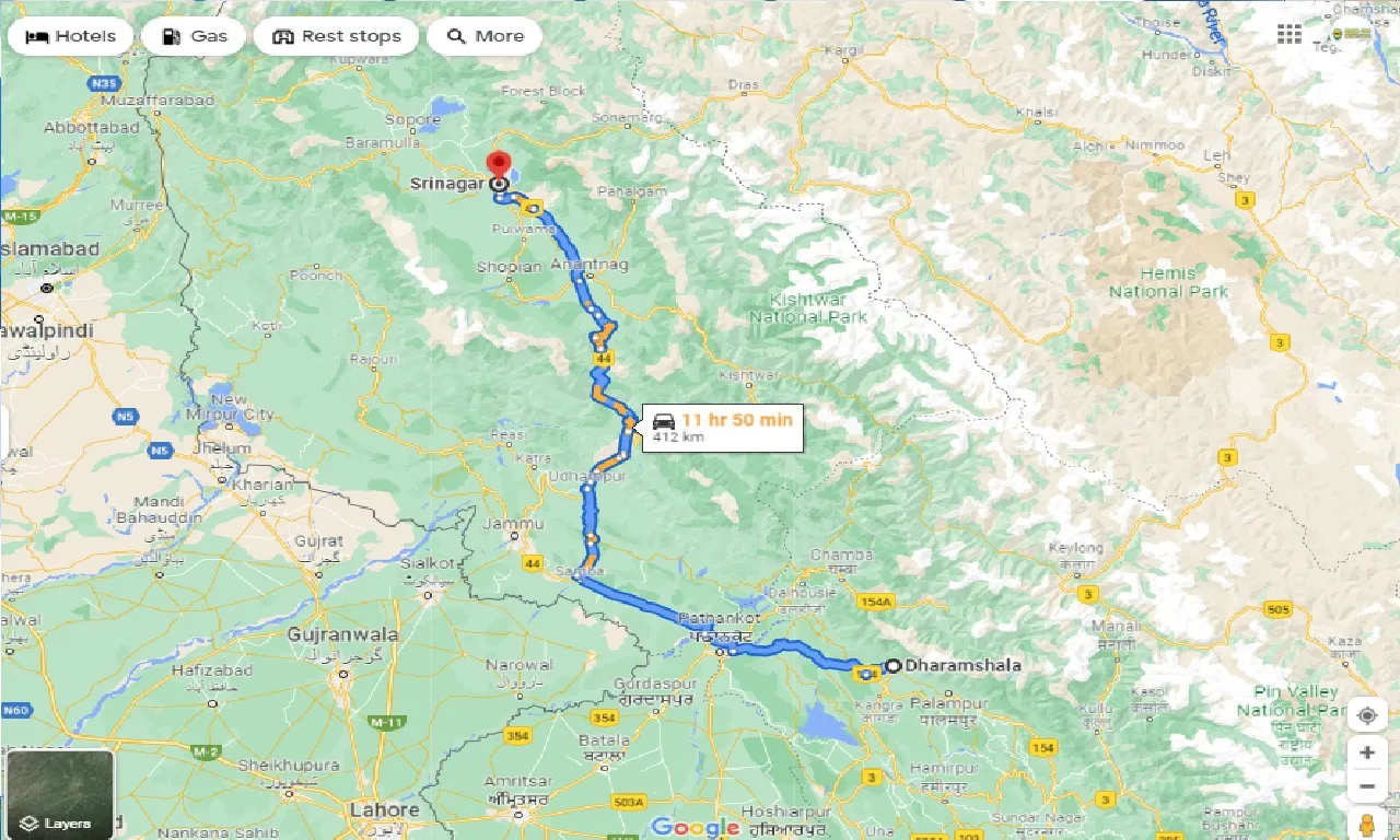 dharamshala-to-srinagar-taxi