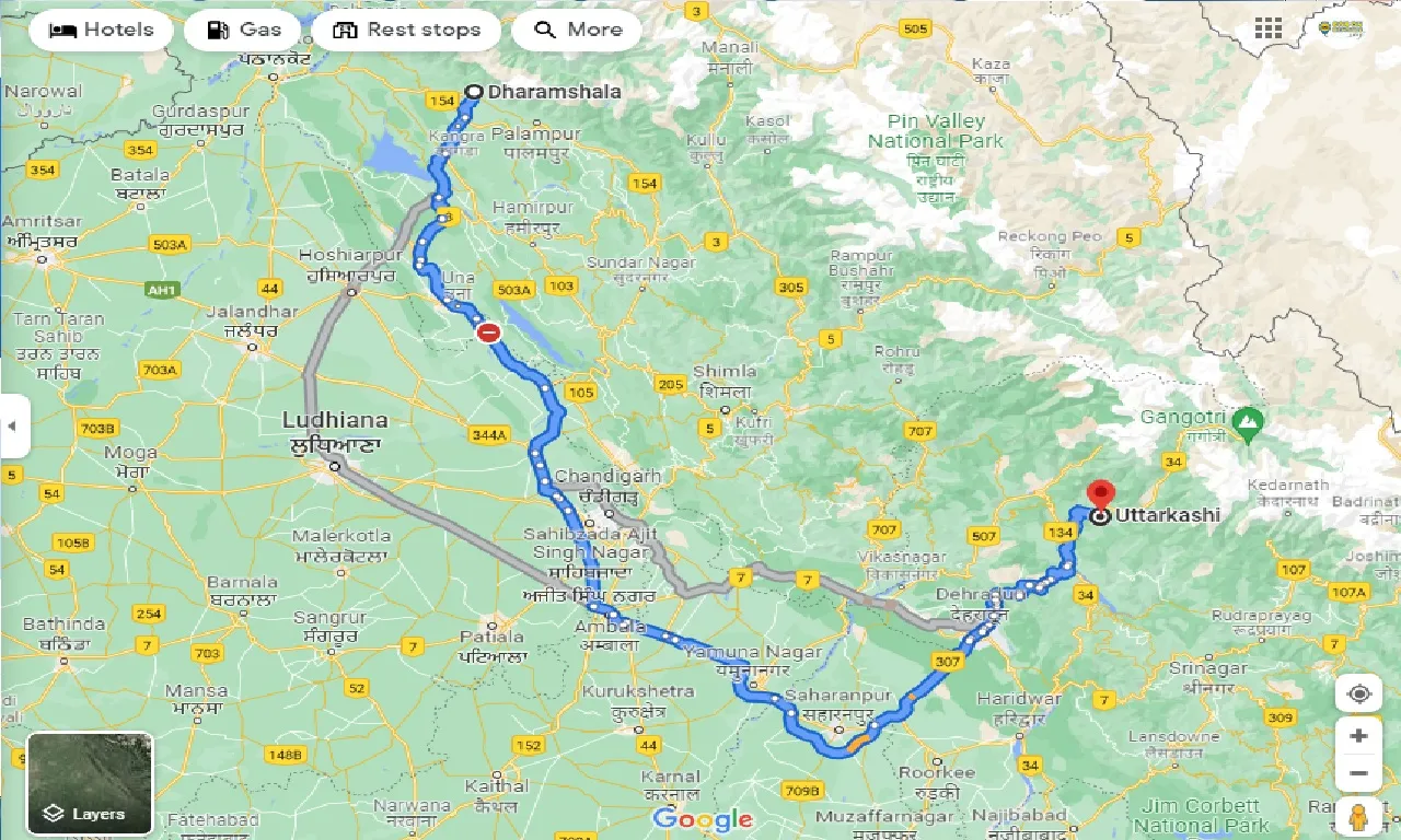 dharamshala-to-uttarkashi-one-way