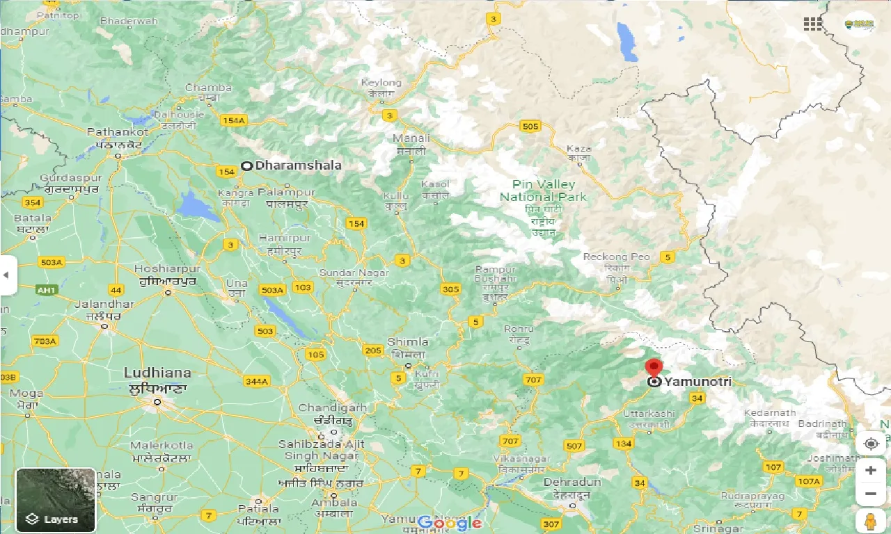 dharamshala-to-yamunotri-one-way