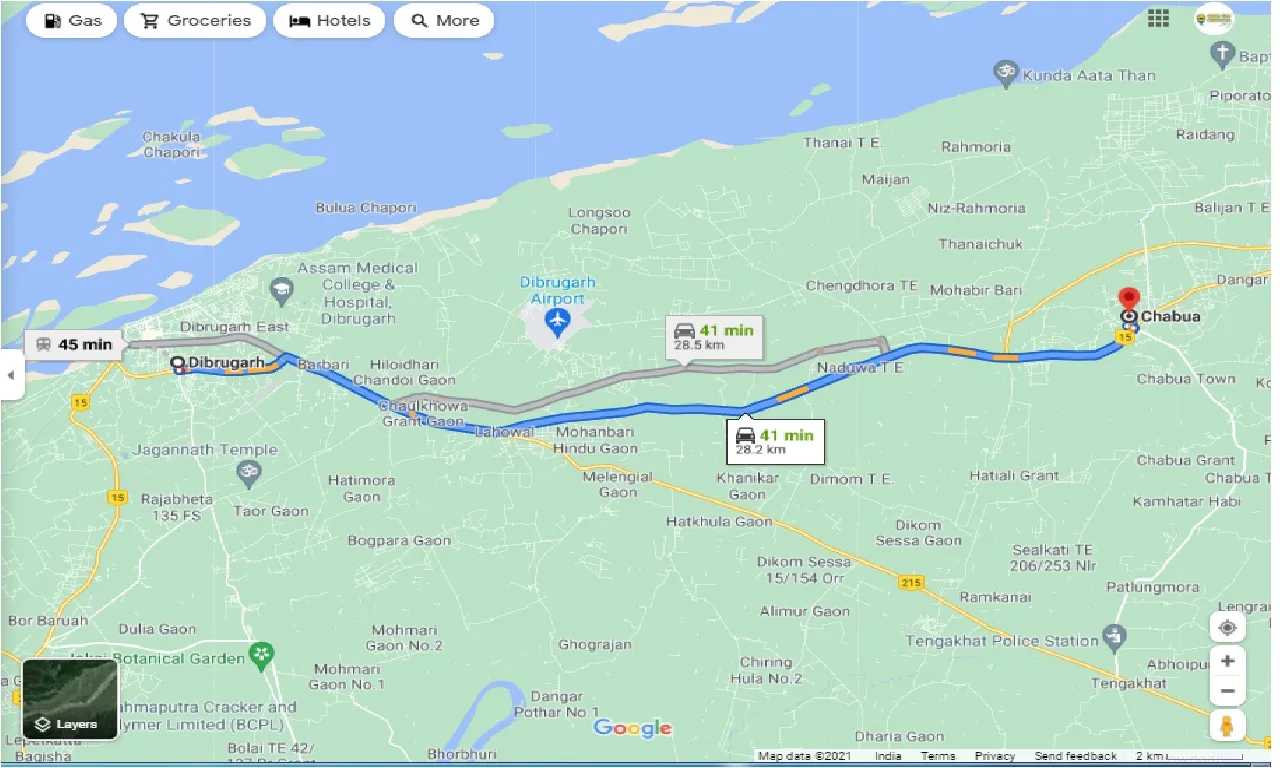 dibrugarh-to-chabua-round-trip