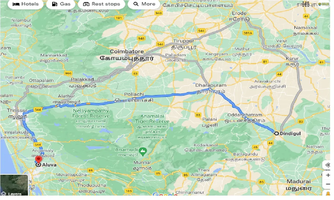 dindigul-to-aluva-one-way