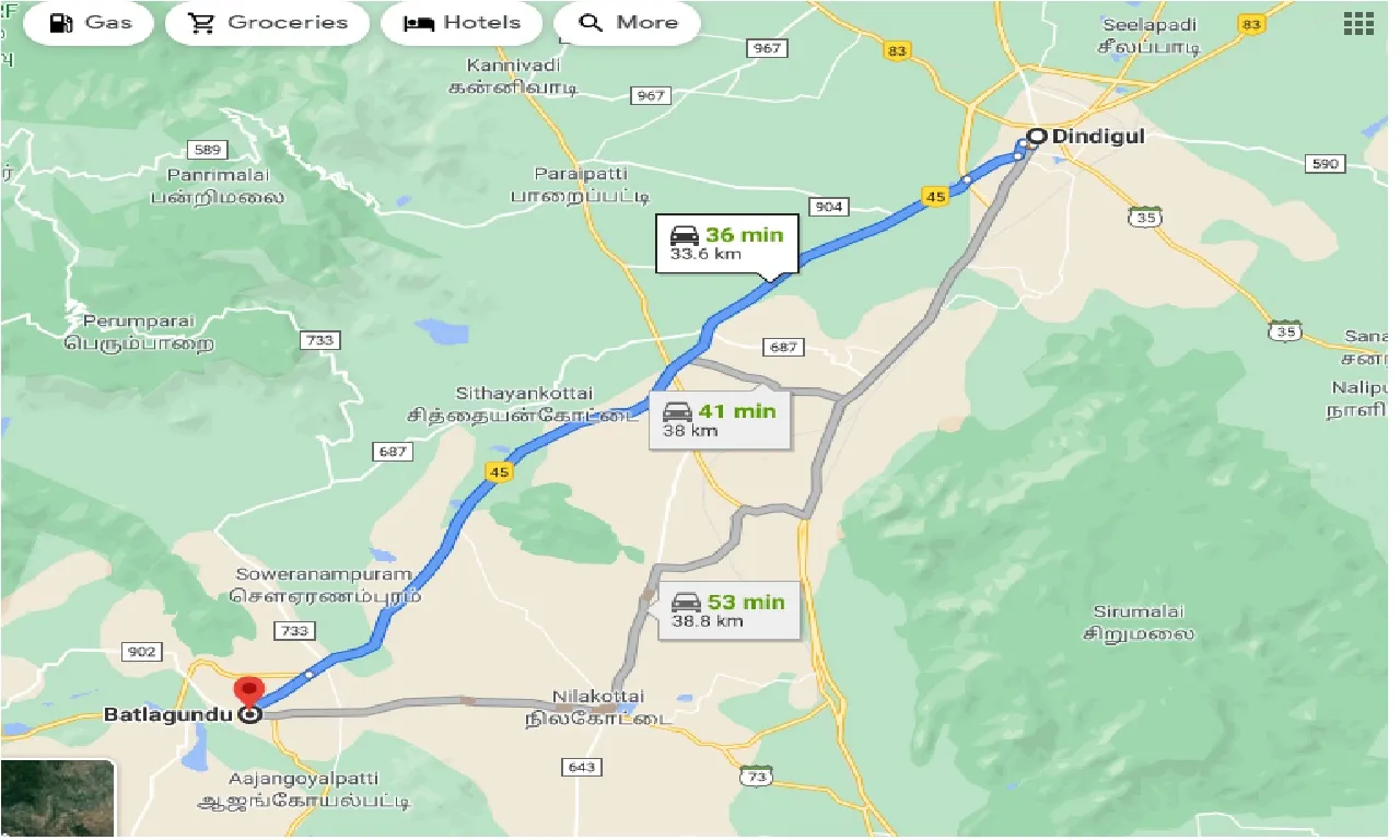dindigul-to-batlagundu-one-way