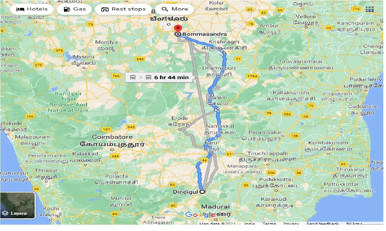 dindigul-to-bommasandra-one-way