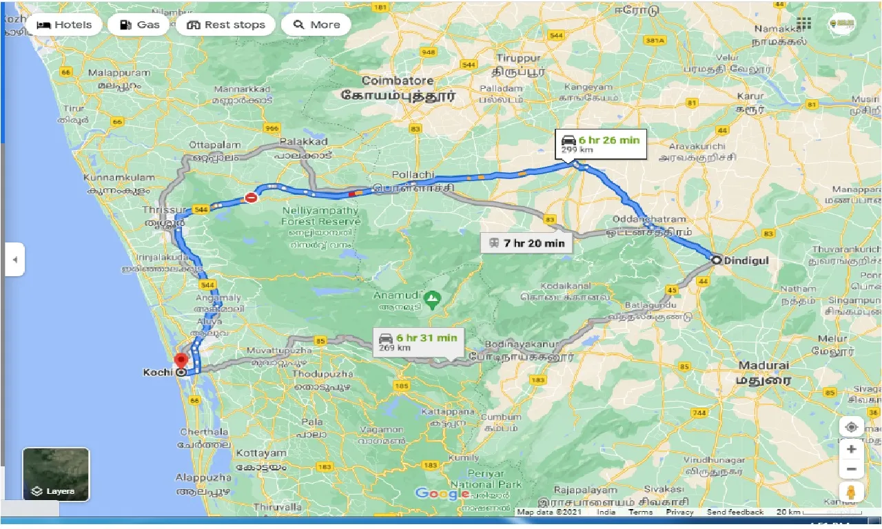 dindigul-to-cochin-one-way