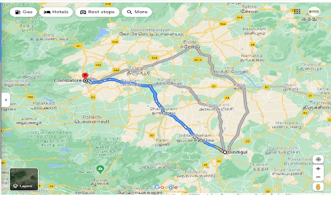 dindigul-to-coimbatore-round-trip